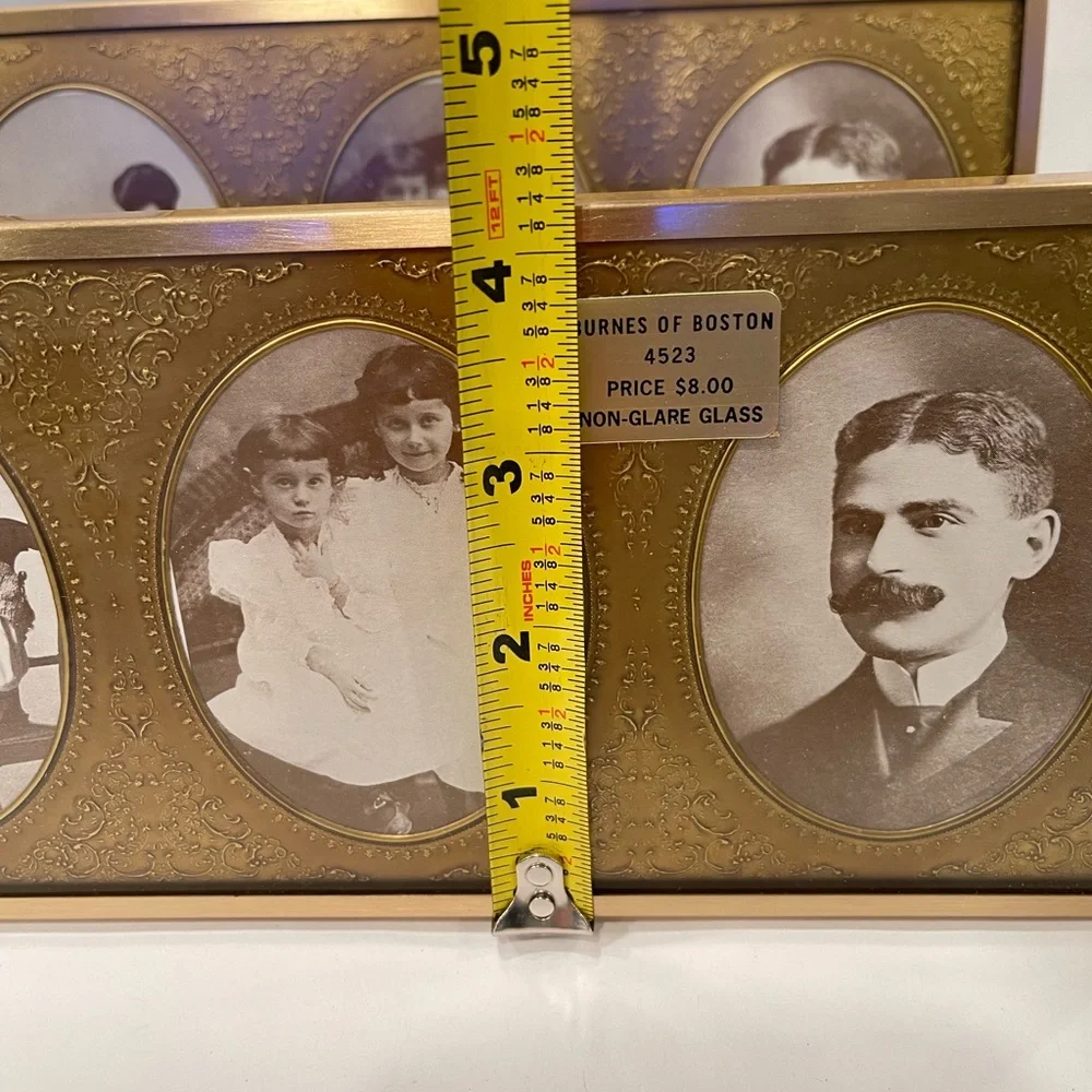 Vintage Burnes Of Boston Picture Frames 2 4523 Non Glare Glass New Original Box - Picture 14 of 16